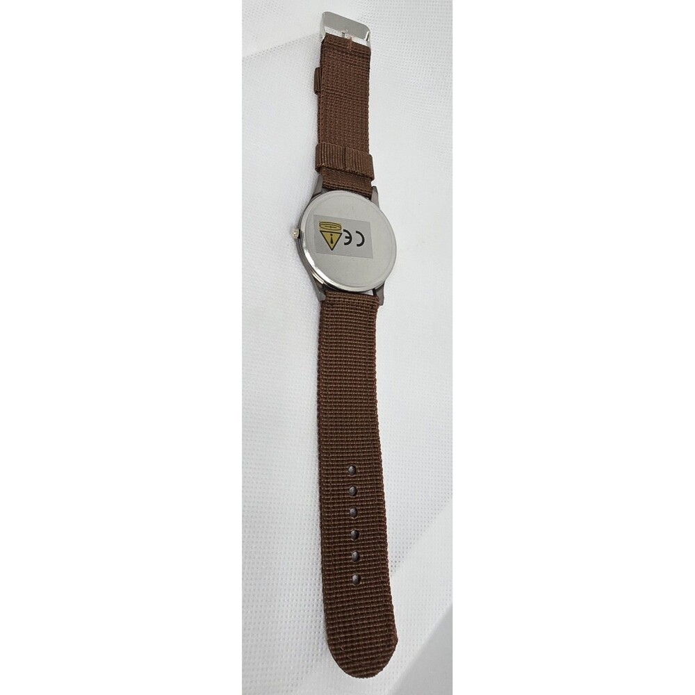 Men's SOKI US Military Army Calendar Analog Quartz Brown Canvas Band Watch 07 - Picture 8 of 9